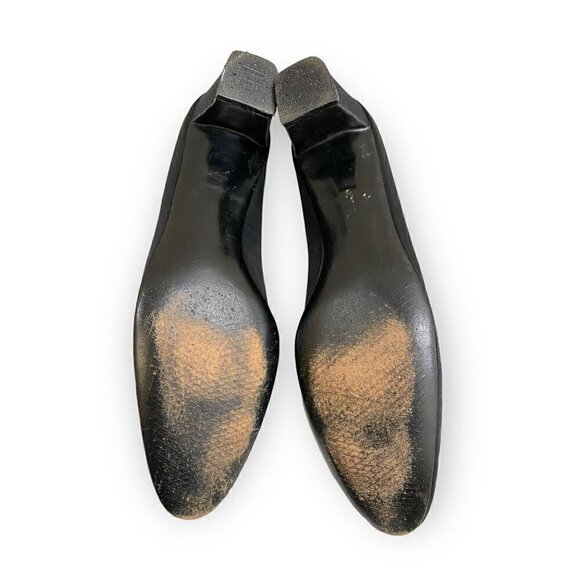 VIntage Roger Vivier black satin pumps with emberlishment, size 7 1/2 AA, in ori - Picture 7 of 16